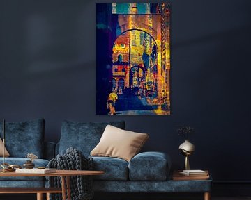 The Arches Of An Old City by Helga Blanke