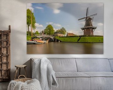 Dokkum in Friesland, de molen Zeldenrust