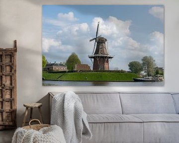 Dokkum in Friesland, de molen Zeldenrust