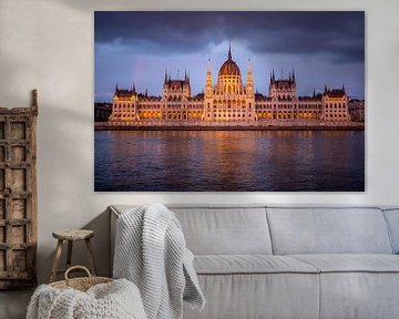 Parliament building in Budapest, Hungary by Marnix Teensma