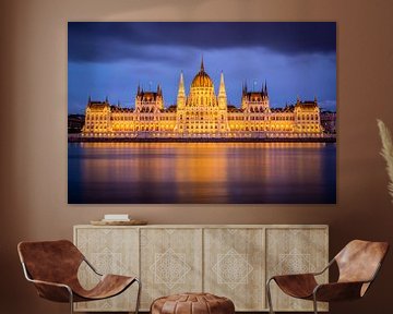 Parliament building in Budapest, Hungary by Marnix Teensma