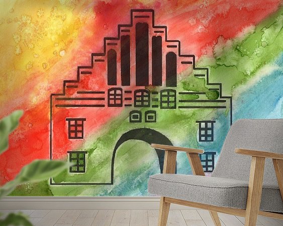 Example of the artwork in a room