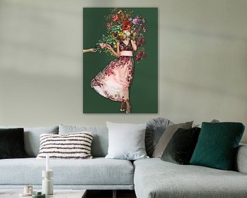 Happy Flower van Gisela - Art for you