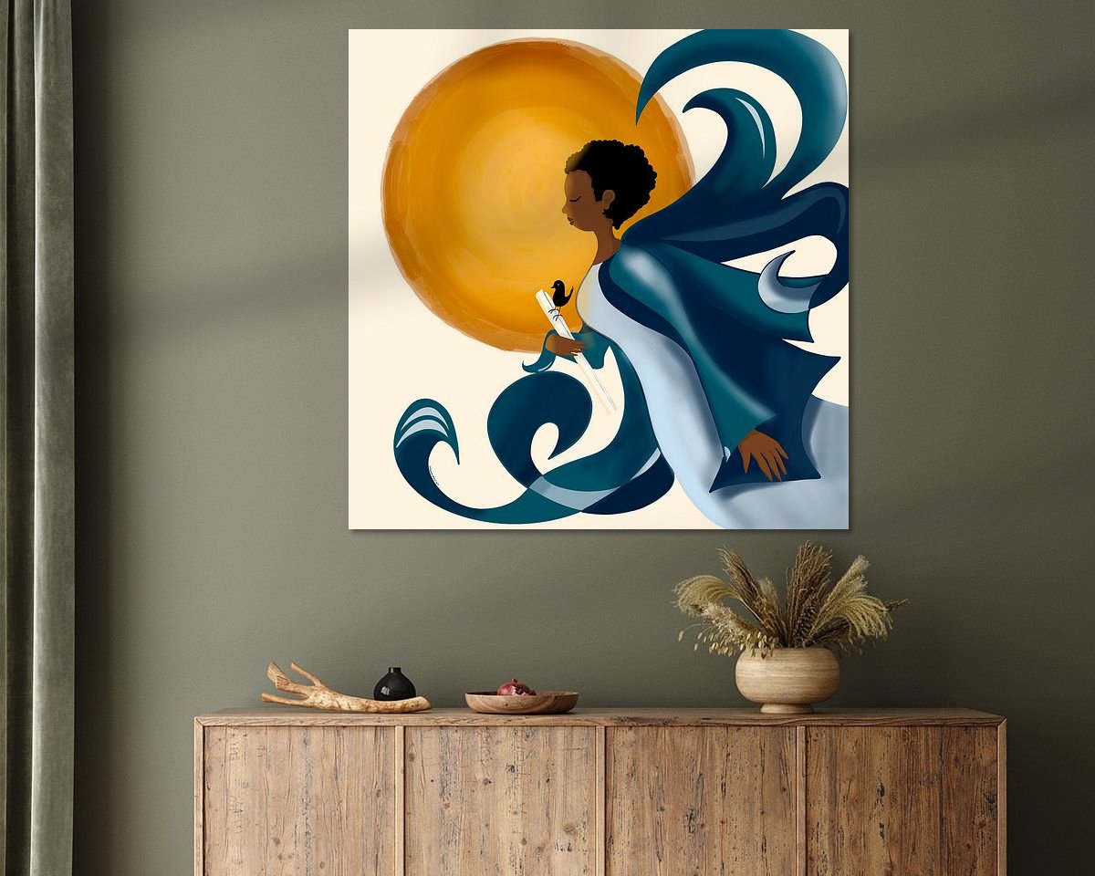 Example of the artwork in a room