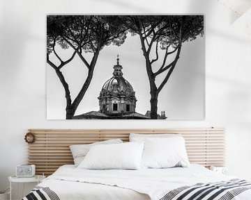 Dome of the Santi Luca e Martina church in Rome by Rene Siebring