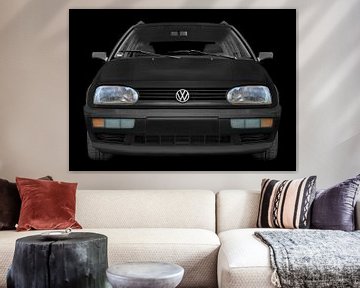 VW Golf 3 in black von aRi F. Huber
