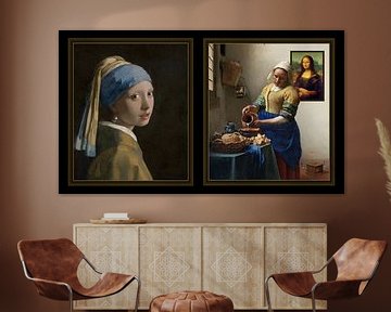 Johannes Vermeer und Leonardo da Vinci von Digital Art Studio