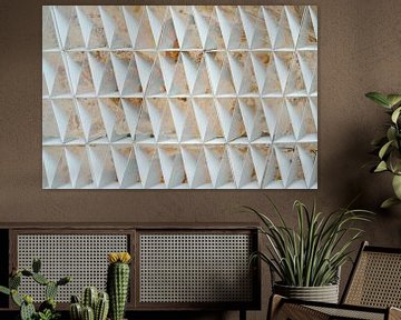 Digitale Kunstwand. Architekturfotografie in Pastell von Alie Ekkelenkamp