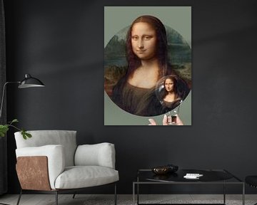 Mona Lisa - Ik heb geen lampje nodig om te shinen! van Gisela - Art for you