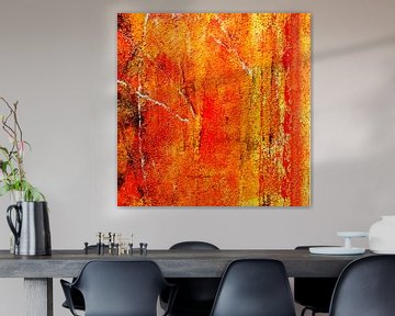 abstrakte Malerei braun orange zeitgenössische Kunst