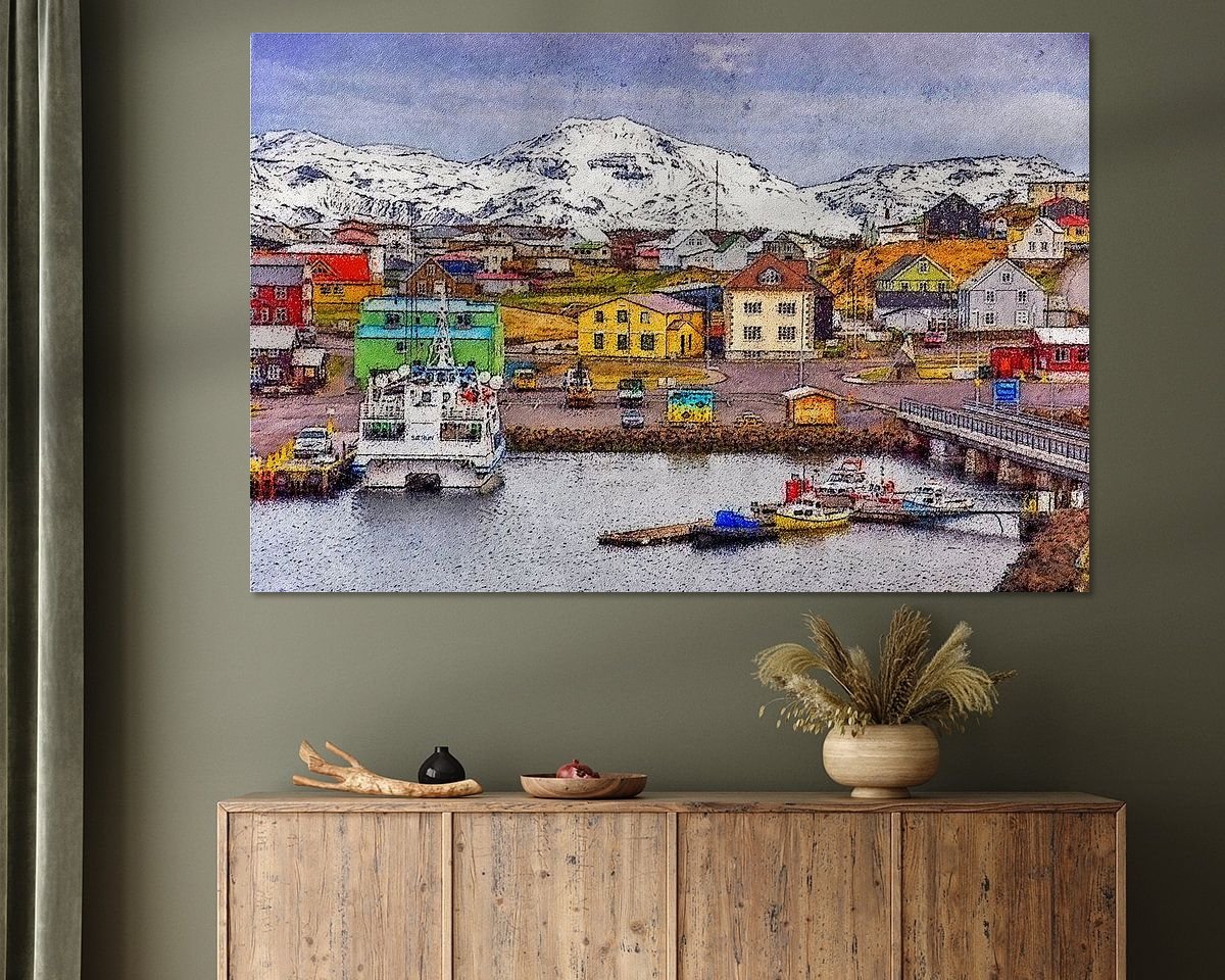 Example of the artwork in a room