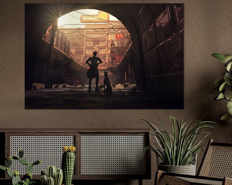 Example of the artwork in a room