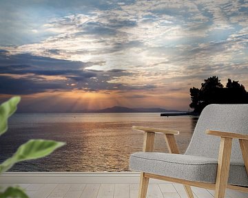 Sunset in Greece by Miranda van Hulst