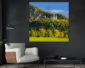 Kasteel Neuschwanstein in de herfst van Markus Lange