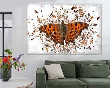 Digitaal schilderij van een vlinder van DroomGans