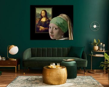 Visiting Mona Lisa by Digital Art Studio