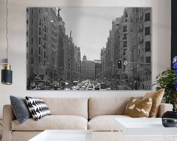 Gran Via in Madrid by Ilona van der Burg