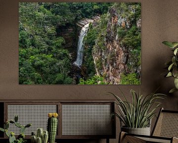 Mosquito waterfall in Chapada Diamantina in the countryside of Bahia by Castro Sanderson