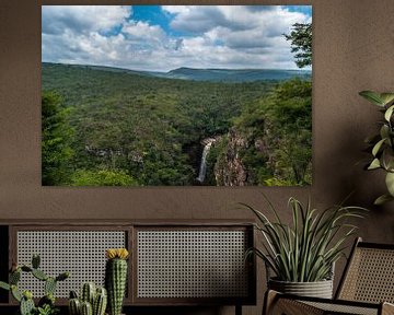 Mosquito waterfall in Chapada Diamantina in the countryside of B by Castro Sanderson