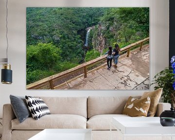 Mosquito waterfall in Chapada Diamantina in the countryside of B by Castro Sanderson