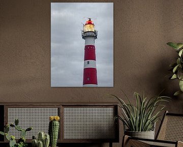 Vuurtoren Ameland in het blauwe uurtje van Meindert Marinus