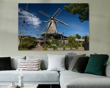Jardin du moulin De Korenaar à Sexbierum sur Meindert van Dijk