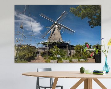 Tuin bij Molen De Korenaar te Sexbierum