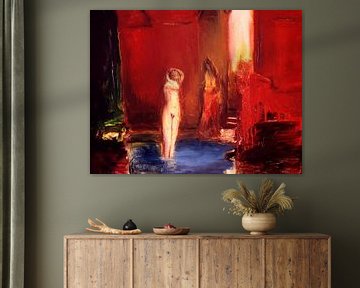 Frau nackt im Hammam von Armand Campi - House of Fine Art