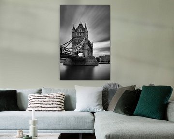 London - TowerBridge - zw-w van Bert Meijer