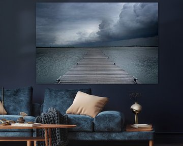 Scaffolding and threatening cloud formation by Theo Felten