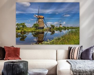Beautiful summer day in Kinderdijk by Bram van Broekhoven