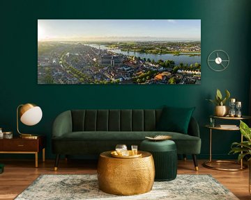 Kampen Frühlingsabend Luftbildpanorama von Sjoerd van der Wal Fotografie