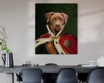 Portrait de mon chien van Gisela - Art for you