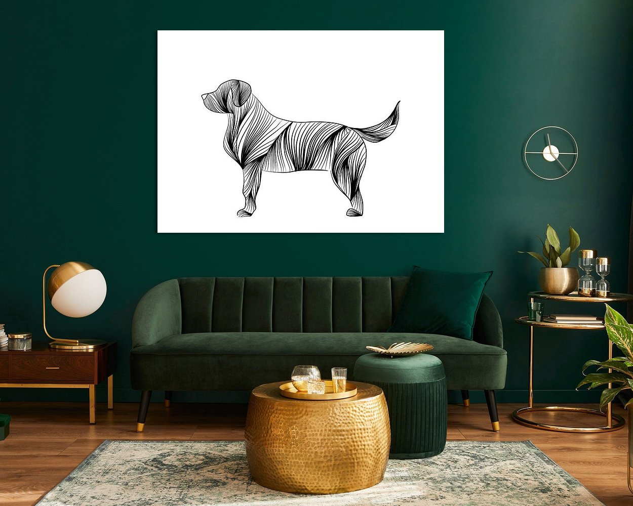 Example of the artwork in a room