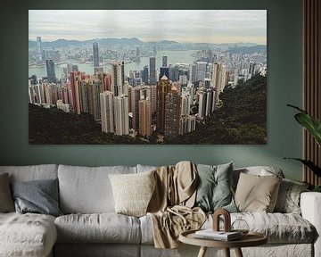 De skyline van Hong Kong van Eleven Monkeys