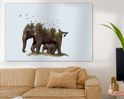 Example of the artwork in a room