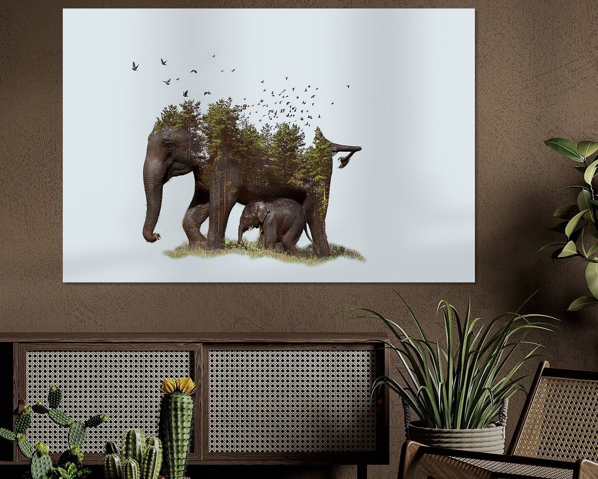 Example of the artwork in a room