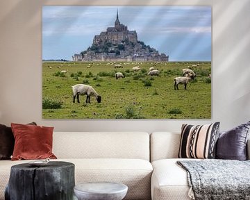 Sheep at Mont Saint Michel by Easycopters