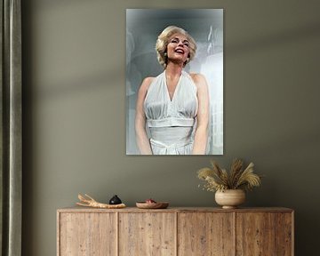 Portret van iconische Marilyn Monroe van Bobsphotography