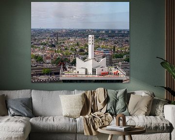 De schommel van de ADAM toren Amsterdam van Peter Bartelings