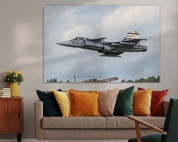 Saab Gripen of the Czech Air Force. by Jaap van den Berg