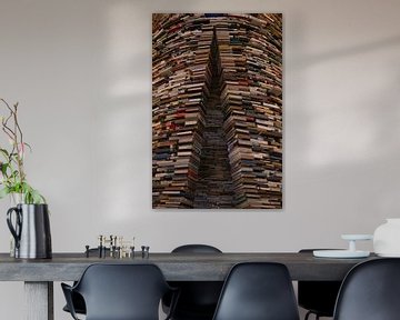 Book tower by Nynke Altenburg