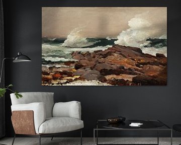 Eastern Point. Seascape by Winslow Homer. Oil painting by Dina Dankers