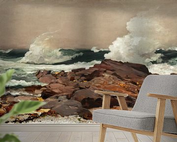 Eastern Point. Zeegezicht door Winslow Homer. Olieverfschilderij van Dina Dankers