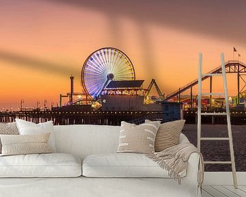 Santa Monica beach Pier by Photo Wall Decoration