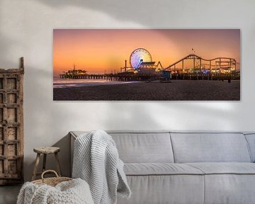 Santa Monica Beach Pier van Photo Wall Decoration