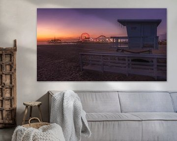 Santa Monica Beach Pier van Photo Wall Decoration