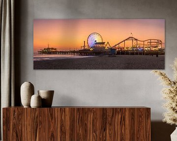 Santa Monica Beach Pier van Photo Wall Decoration