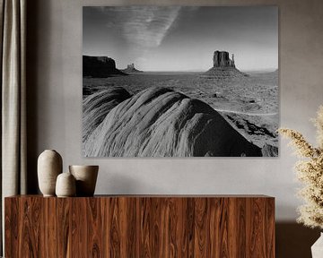 Monument Valley zwart wit von Mirakels Kiekje