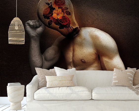 Example of the artwork in a room